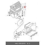 078129797, MERCEDES air filter housing mounting bracket
