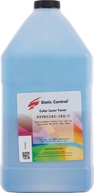 Фото 1/10 Тонер Static Control KYTK5240-1KG-C голубой флакон 1000гр. для принтера Kyocera Ecosys-P5026/M5526