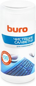 Фото 1/5 Салфетки Buro BU-Tsurface для поверхностей туба 100шт влажных