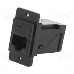 CP30752MB3, Panel Feed-through Black Metal Frame Connector, M3 ...