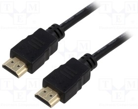 60627, Кабель; HDCP 2.2,HDMI 2.0; вилка HDMI,с обеих сторон; 15м; 26AWG