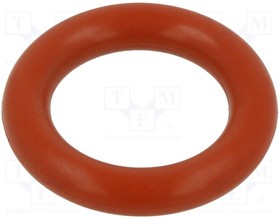 O-18X5-SI-RD, O-ring gasket; silicone; Thk: 5mm; Oint: 18mm; red; -60?160°C