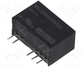 MGJ2D052005BSC, Converter: DC/DC; 2W; Uin: 5V; Uout: 20VDC; Uout2: -5VDC; Iout: 80mA