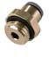 6901 08 17, LF6900 LIQUIfit Series Straight Threaded Adaptor, G 3/8 Male to Push In 8 mm, Threaded-to-Tube Connection Style