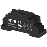 2071566-4, 2071566 8 Pin 250V DIN Rail Relay Socket, for use with Relay