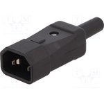 CL1919, PLUG CP22R C14(RE-WIREABLE)