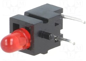 Фото 1/3 1806.2032, LED; in housing; red; 3mm; No.of diodes: 1; 20mA; Lens: red,diffused