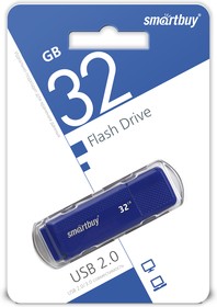 Фото 1/9 USB 2.0 накопитель Smartbuy 032GB Dock Blue (SB32GBDK-B)