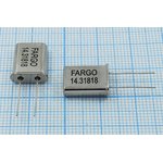 Кварцевый резонатор 14318,18 кГц, корпус HC49U, нагрузочная емкость 20 пФ ...