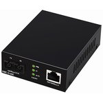 DL-DMC-G10SC/A1A, Медиаконвертер с 1 портом 100/1000Base-T и 1 портом 1000Base-LX с разъемом SC для одномодового оптического кабеля (до 10 к