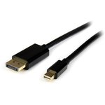 MDP2DPMM4M, Male Mini DisplayPort to Male DisplayPort, PVC Cable, 4K @ 60 Hz, 4m