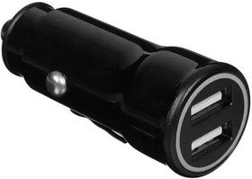 Фото 1/2 Зарядное устройство WIIIX два USB-порта , черный, в автомобиль, кор.к UCC-5-2-02-ANT Г*