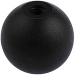 Black Ball Clamping Knob, M10, Threaded Hole