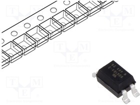 VO618A-3X009T, Optocoupler; SMD; Ch: 1; OUT: transistor; Uinsul: 5.3kV; Uce: 80V