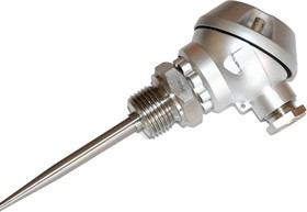 373S-E-3LS-200-G1/2, PT100 RTD Sensor, 6mm Dia, 200mm Long, 3 Wire, G1/2, 3 DIN EN 60751 °C, F0 °C +400°C Max