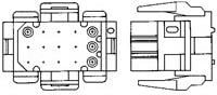 Фото 1/2 1-640519-0, Rectangular Connectors HousIngs