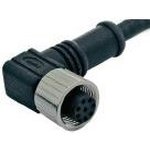 1838258-1, Sensor Cables / Actuator Cables 5 POS PVC FEMALE M12 R/A 2M C/A
