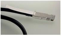 Фото 1/2 2053453-2, Ethernet Cables / Networking Cables QSFP to [4]SFP+ 1M 30AWG CABLE ASSY