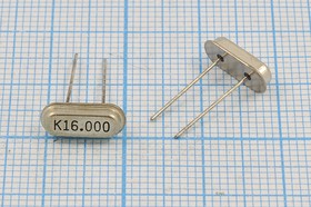 Резонатор кварцевый 16МГц, нагрузка 18пФ; 16000 \HC49S2\18\\\\1Г (K16.000)