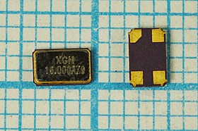 Кварцевый резонатор 16000 кГц, корпус SMD04025C4, нагрузочная емкость 9 пФ, точность настройки 10 ppm, марка GSX425S, 1 гармоника, (XGH16.00