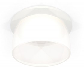 Фото 1/2 Ambrella Комплект встраиваемого светильника с акрилом XC6512069 SWH/FR белый песок/белый матовый MR16 GU5.3 (C6512, N6258)