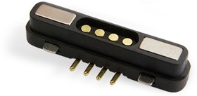 686-0042231-121, Magnetic Pogo Connector, Socket, 4 Positions