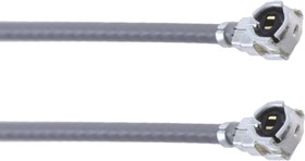 U.FL-2LP-068N2-A-(500), U.FL Series Series Female U.FL to Female U.FL Coaxial Cable, 500mm, Ultra-Fine Coaxial, Terminated