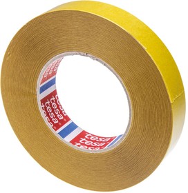 Фото 1/2 51571-00001-00, 51571 White Double Sided Cloth Tape, 0.16mm Thick, 13 N/cm, Synthetic Rubber Backing, 25mm x 50m