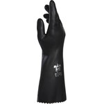 340 10, ULTRANEO 340 Black Latex Chemical Resistant Work Gloves, Size 10, Large ...