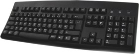 KYBAC260UP-BKGR, Wired PS/2, USB Keyboard, QWERTZ, Black