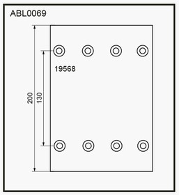 ABL0069HD, Снят с производства Накладки тормозные,комплект STD / WVA (19568) HCV