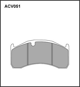 ACV051K, Колодки тормозные VOLVO FH дисковые (210x102x29) (4шт.) ALLIED NIPPON