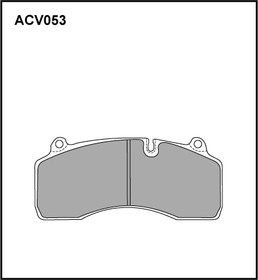 ACV053K, Колодки тормозные дисковые WVA (29147/29181) HCV