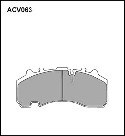 ACV063K, Колодки тормозные дисковые WVA (29167) HCV