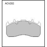 ACV202K, Колодки тормозные дисковые WVA (29173) HCV