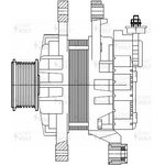 Генератор для а/м Hyundai H-100 Porter 2 (12-) 2.5CRDi 90A STARTVOLT LG 0803