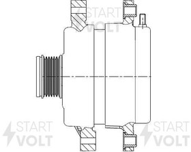 LG 0892, Генератор Hyundai Santa Fe II 09-; Kia Sorento II 09- 2.0 CRDi/2.2 CRDi 150 A StartVolt