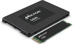 Фото 1/2 Твердотельный накопитель Micron SSD 5400 MAX, 480GB, 2.5" 7mm, SATA3, 3D TLC, R/W 540/520MB/s, IOPs 95 000/58 000, TBW 4380, DWPD 5 (12 мес.