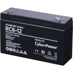 Аккумуляторная батарея CyberPower RC 6-12 6В/12Ач, клемма F1 (97х43х53мм (59мм) ...