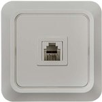 Розетка телефонная 1-м СП Bolleto 7034 16А IP20 бел. ASD / IN HOME 4690612000398