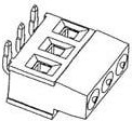 284410-3, Conn Eurostyle Block HDR 3 POS 5mm Solder RA Thru-Hole 17.5A Box