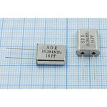 Кварцевый резонатор 16384 кГц, корпус HC49U, нагрузочная емкость 16 пФ ...