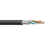 74002PU.01305, Cat5e Ethernet Cable, SF/UTP, Black Polyurethane Sheath, 305m