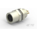 T4033014041-000, Circular Metric Connectors M8 FMLE PNL FRONT 4POS STR