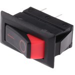 C1300XRAAC, SPST, On-Off Rocker Switch Panel Mount