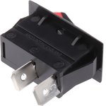 C1300XRAAC, SPST, On-Off Rocker Switch Panel Mount