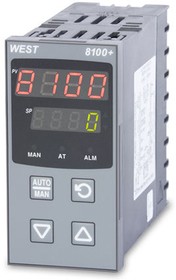 Фото 1/2 P8100-2-1-1-1-0-0-2-0, P8100+ Panel Mount PID Temperature Controller, 48 x 96mm 1 Input, 3 Output Relay, 100 → 240 V