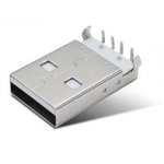 USBA-1P-SM-2, USB вилка A на плату, SMD, вид 2