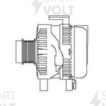 LG 1945, LG 1945_генератор! 12V 100A со шкивом\ Toyota RAV4 2.0i 06