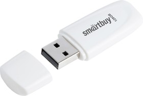Фото 1/3 USB 2.0 накопитель Smartbuy 128GB Scout White (SB128GB2SCW)